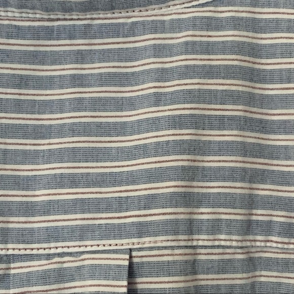 Good threads slim fit short sleeve casual striped button down shirt | size XL - Picture 6 of 11